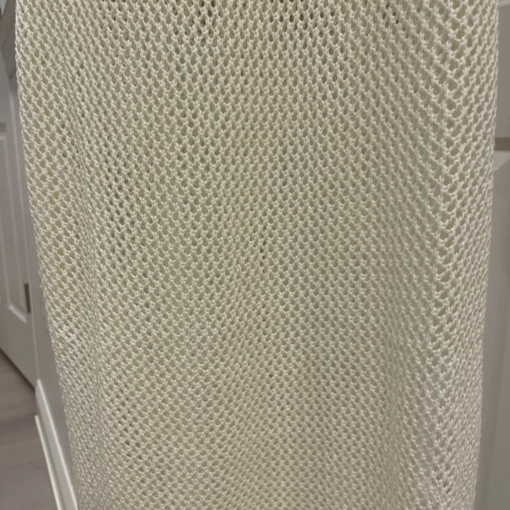 Lulus Sandy Cove Cream Sheer Crochet Swim Cover-up - Picture 11 of 11